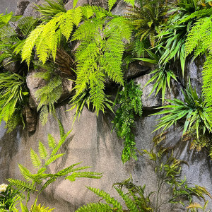 新款造景石头仿真绿植室内立体植物墙餐厅酒吧墙面装饰吊饰悬挂件