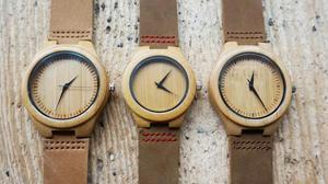 Watch㊣荷兰代购 手作复古天然环保木制优质石英石手表腕表