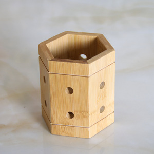 竹制筷子筒竹筷笼竹双排筷子筒创意沥水筷笼水筷子架厨房小工具
