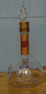 收藏酒瓶 华山论剑玻璃酒瓶高25厘米一斤装 （aa）