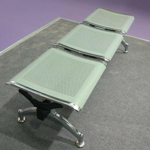营业厅联排椅3人位无靠背平板不锈钢机场椅银行医院等候椅候车椅