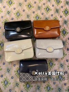 美国代购Tory Burch/TB新款女包豆腐包Robinson单肩斜挎漆皮翻盖