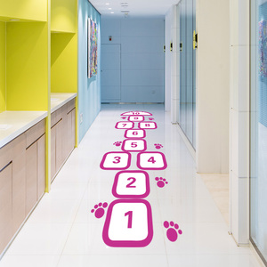 3d立体数字贴纸幼儿园地面装饰品跳格子地贴卫生间浴室防水墙贴画