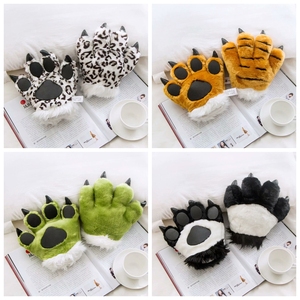 仿真手套男女秋冬韩版动物爪子学生保暖熊掌老虎豹子爪子玩具手套