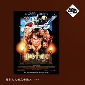 Harry Potter 哈利波特 魔法电影海报装饰画框HarryPotter