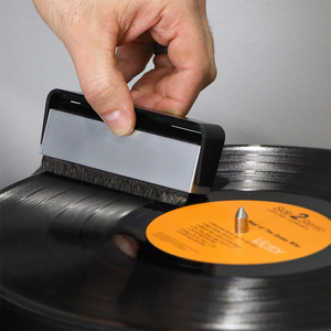 Popsky 黑胶唱机唱片除尘抗静电天鹅绒扫刷 唱片清洁液 超值套装
