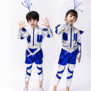 六一儿童舞蹈服装太空宇航员服装幼儿机器人模特走秀啦啦操演出服