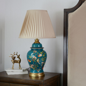 新中式轻奢高档台灯新古典简美风格客厅书房卧室装饰高级感床头灯