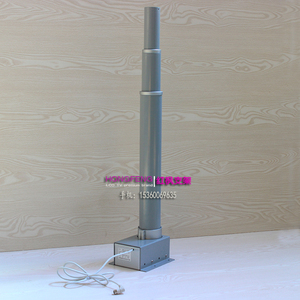 投影机电动吊架升降杆竹节式摄像头监控电动伸缩架伸缩杆1-1.5米