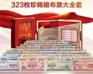 中华一珍323枚中国珍稀粮布票大全大全套纪念珍藏册粮票收藏礼品