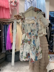Awesome韩国东大门春季新品正品代购含腰带花色连衣裙