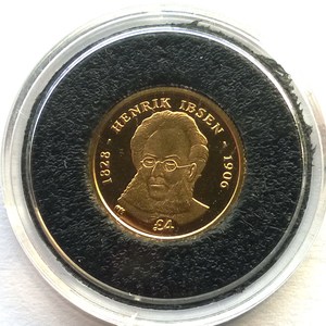 南乔治亚和南桑德维奇2006年纪念探险家亨利克-伊贝森4镑精制金币