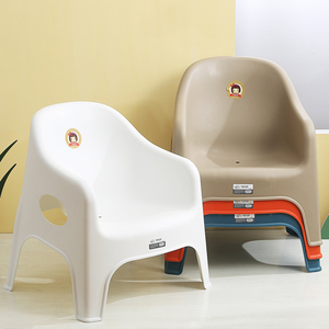 塑料椅子加大加宽家用客厅休闲椅熟胶靠背椅舒适成人矮椅儿童坐椅