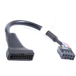 主板USB2.0 9p转3.0 20p转接线USB3.0转USB2.0对接线新老款互转