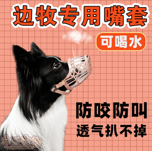 边牧专用嘴套幼犬狗狗嘴罩防咬人乱吃防叫防舔吃屎狗笼护嘴套用品