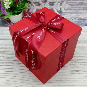 绿色圣诞礼盒大号礼物包装盒正方形白订做红色盒摄影摆设装饰套盒