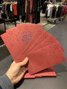 香港專櫃代購agnes b.紅色利是封新年回禮過年紅包限量 19秋冬新