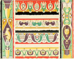D009【德国】Emil Presuhn  庞贝古城装饰纹饰壁画图样电子图库