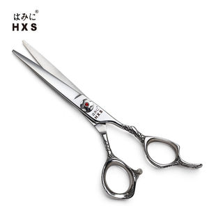 HXS黄小三 理发平剪牙剪440C日立钢材 龙纹剪刀不锈钢发廊专用