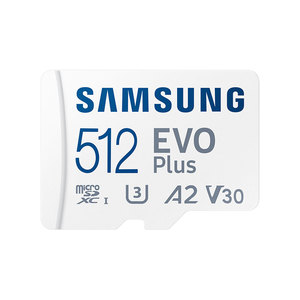 Samsung/三星512G TF存储卡EVO Plus U3手机内存卡V10 A2读160M/S