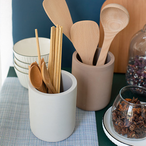 硅藻土吸水干燥筷子筒沥水餐具收纳盒筷笼家用汤勺筒厨房置物架