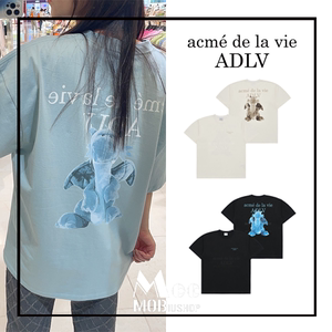 可扫码ADLV韩国潮牌24春acme de la vie龙年限定可爱宽松T恤