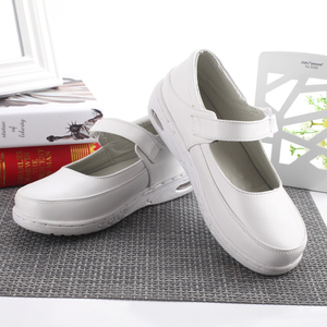 新款台湾慕伊莱白色气垫护士鞋孕妇妈妈鞋夏季凉鞋真皮女鞋包邮19