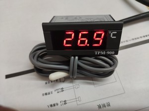 220V数显嵌入式温控表头数字工业温度表带热敏探头TPM-900温度表