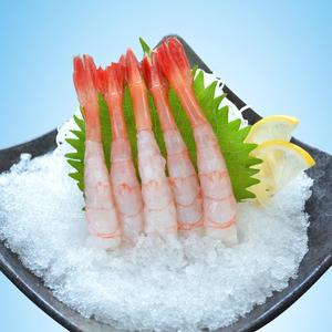 寿司料理北极甜虾刺 寿司甜虾30条装 挪威三文鱼伴侣冷冻即食虾