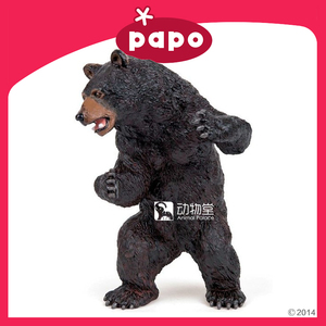 【动物堂】正品法国PAPO大灰棕黑狗熊洞熊类宝宝森林动物模型玩具