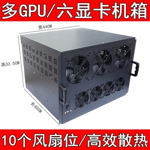 现货 6U机箱六显卡机箱 多GPU/多显卡机箱 6卡/8卡/12卡 机架式