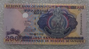 全新unc瓦努阿图1995年 200瓦图 纸币 外国钱币