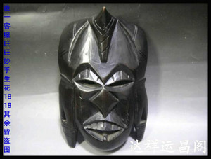 包老保真非洲木雕肯尼亚产木雕面具脸谱壁挂装饰品