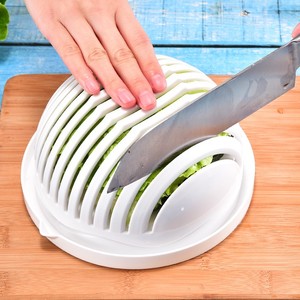 沙拉切割器切菜碗水果蔬菜切片器分割器快速切片块神器工具