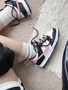 耐克球鞋定制 Nike Dunk Low东京树莓嘻哈自由风黑粉小众低帮板鞋