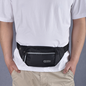 腰包多功能男士运动手机腰带大容量健身旅行装备超轻薄斜挎小胸包