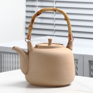 日式陶壶套装电陶炉无釉原矿茶壶大容量烧水壶煮茶器家用明火瓷壶
