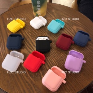 韩子陈 airpods2代耳机加厚充电硅胶保护套收纳条纹波浪包邮现货