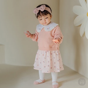 韩国女婴儿裙子春装连衣裙一周岁生日宴会礼服女宝宝公主裙1-2岁