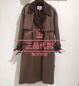 dharry迪哈利国内正品代购DH211K92359D咖啡色风衣1980