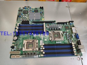 超微X8DTU-F 1366针X58双路服务器主板支持56系列CPU 1366散热器