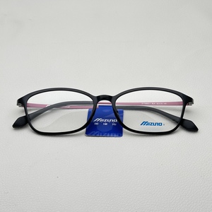 美津浓眼镜架近视眼镜框架正品Z1158EE紫色 黑色 可代配眼镜片