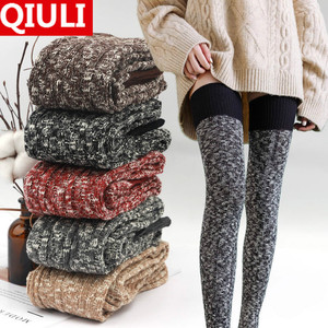 毛线长筒袜过膝袜到大腿根部的袜子加长加厚保暖针织高筒森系秋冬