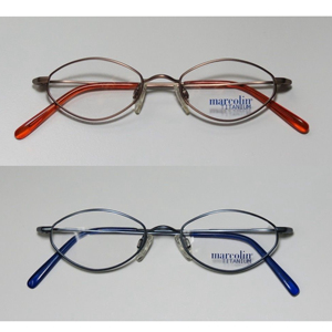 日本产  MARCOLIN 2031 311 钛合金 眼镜框 金属 48宽近视 棕色