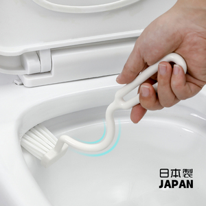 日本进口卫生间弯头马桶刷厕所内侧创意小刷子凹槽缝隙长柄清洁刷