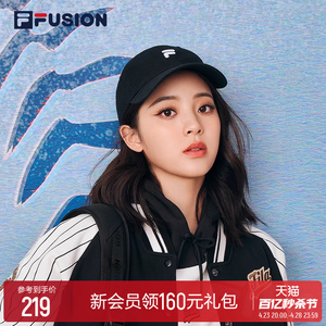 FILA FUSION斐乐潮牌运动帽女款鸭舌帽情侣棒球帽遮阳帽帽子男士