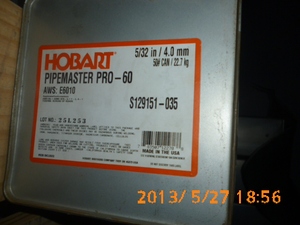 美国赫伯特E6010/E7010/E8010/E9010纤维素管道焊条3.2/4.0mm