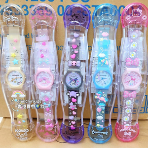 现货日本Sanrio凯蒂猫美乐蒂女童动漫卡通手表可爱儿童成人腕表