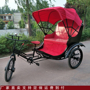 出售民国老上海电动人力复古人力三轮黄包车景区摄影旅游婚庆广告