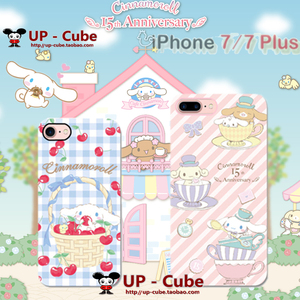 日本Cinnamoroll 玉桂狗 15周年系列iphone8/7Plus全包带挂孔软壳